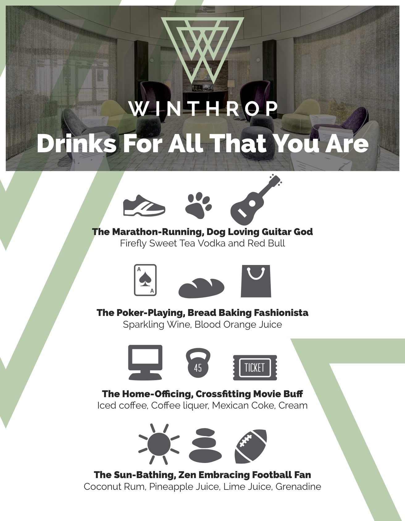 Winthrop cocktail menu