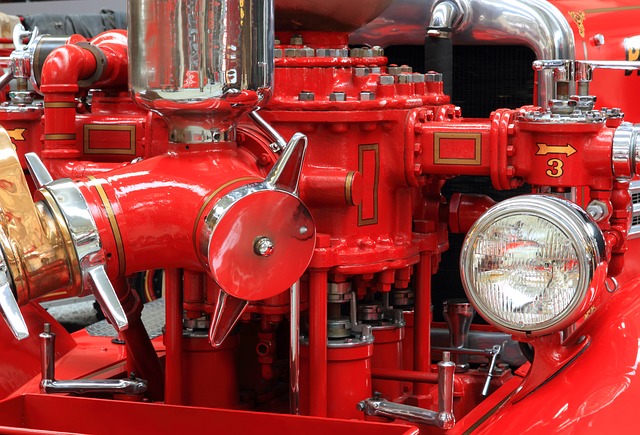 Vintage Fire Trucks at The Fire Museum of Maryland 
